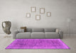 Machine Washable Persian Pink Traditional Rug in a Living Room, wshtr2464pnk