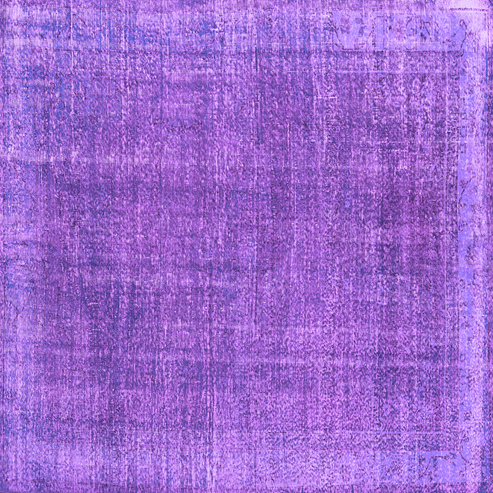 Square Persian Purple Traditional Rug, tr2464pur