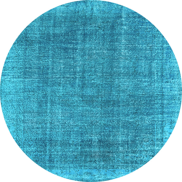 Round Persian Light Blue Traditional Rug, tr2464lblu