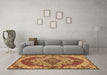 Machine Washable Persian Brown Traditional Rug in a Living Room,, wshtr2465brn