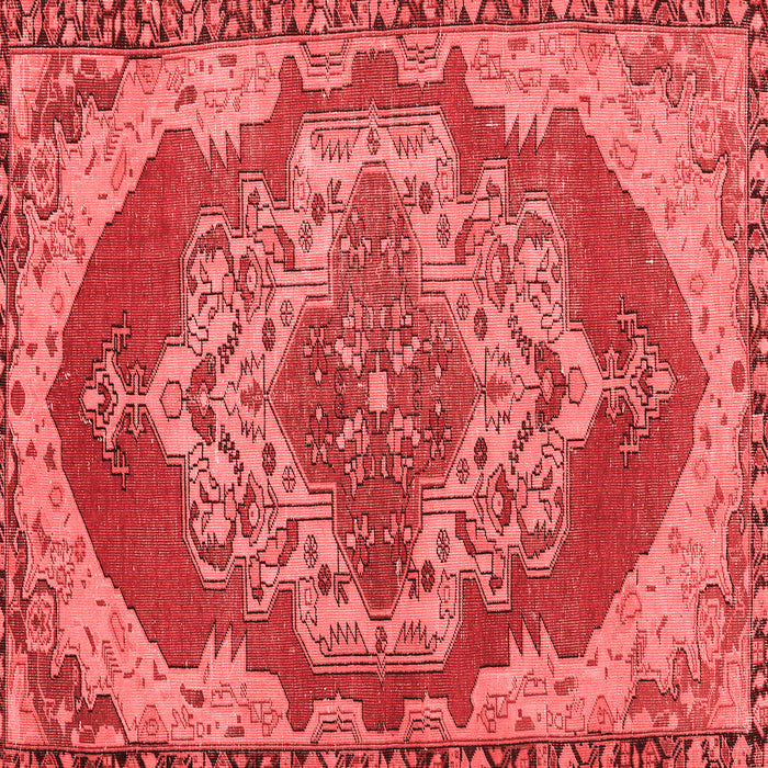 Machine Washable Persian Red Traditional Rug, wshtr2465red