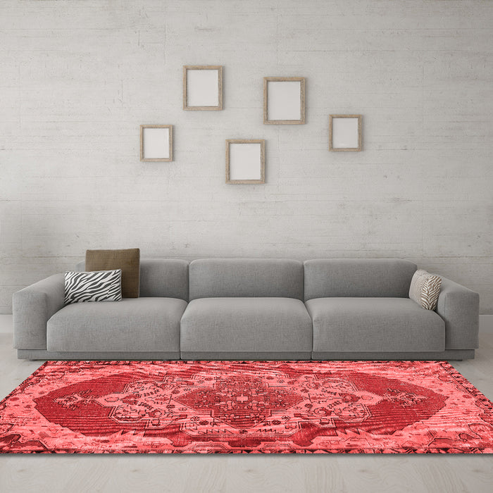 Traditional Red Washable Rugs
