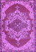 Machine Washable Persian Purple Traditional Area Rugs, wshtr2465pur