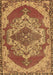 Machine Washable Persian Brown Traditional Rug, wshtr2465brn