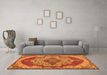 Machine Washable Persian Orange Traditional Area Rugs in a Living Room, wshtr2465org