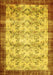 Machine Washable Persian Yellow Traditional Rug, wshtr2466yw