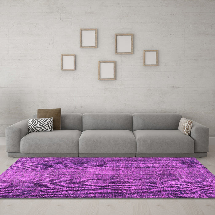 Machine Washable Persian Pink Traditional Rug in a Living Room, wshtr2467pnk