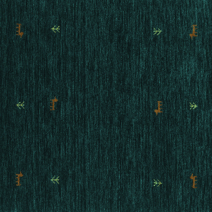 Square Persian Turquoise Traditional Rug, tr2468turq