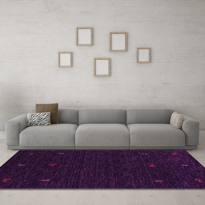 Machine Washable Persian Pink Traditional Rug in a Living Room, wshtr2468pnk