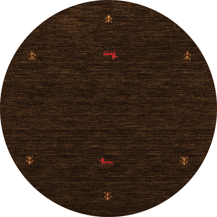 Square Persian Orange Traditional Rug, tr2468org