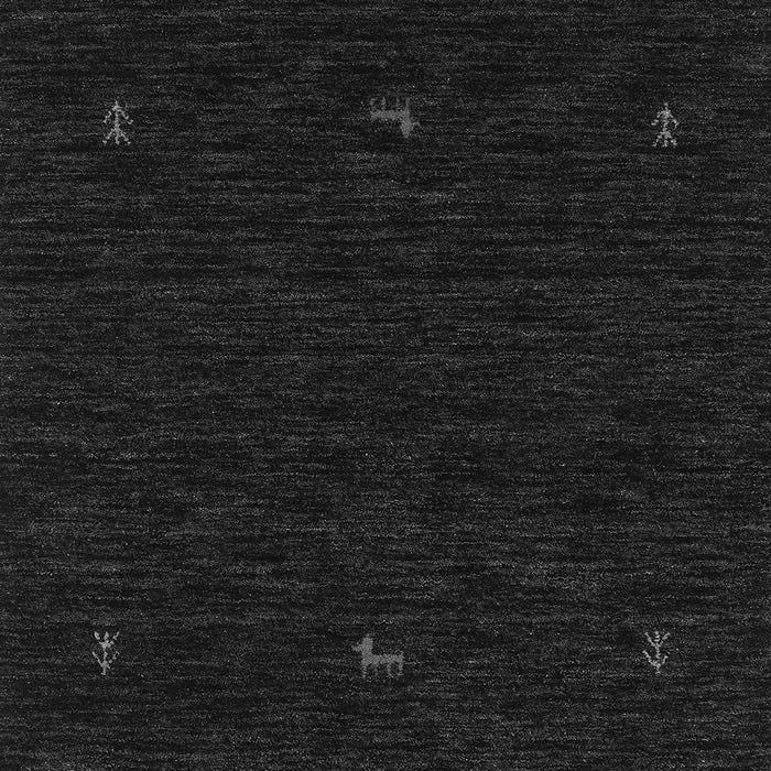 Serging Thickness of Machine Washable Persian Gray Traditional Rug, wshtr2468gry