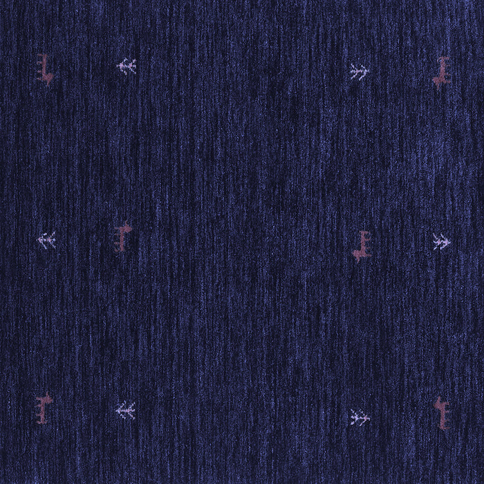 Square Machine Washable Persian Blue Traditional Rug, wshtr2468blu