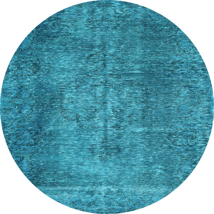 Round Persian Light Blue Traditional Rug, tr2469lblu