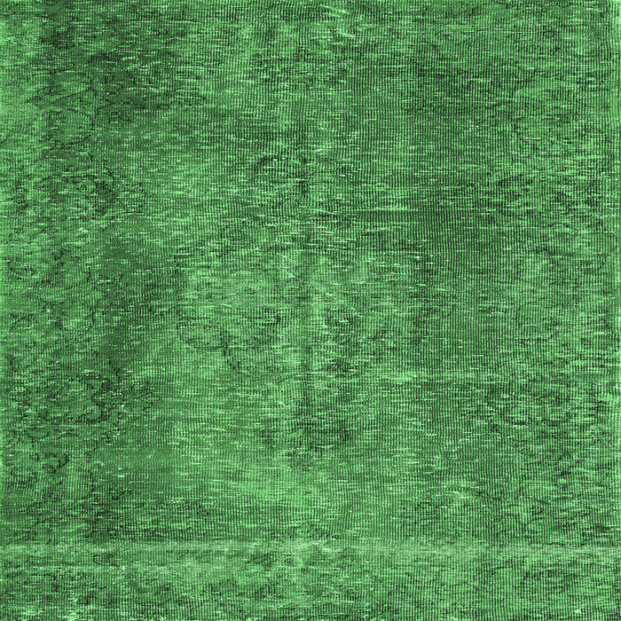 Square Persian Emerald Green Traditional Rug, tr2469emgrn