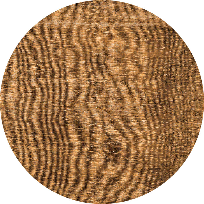 Square Persian Orange Traditional Rug, tr2469org