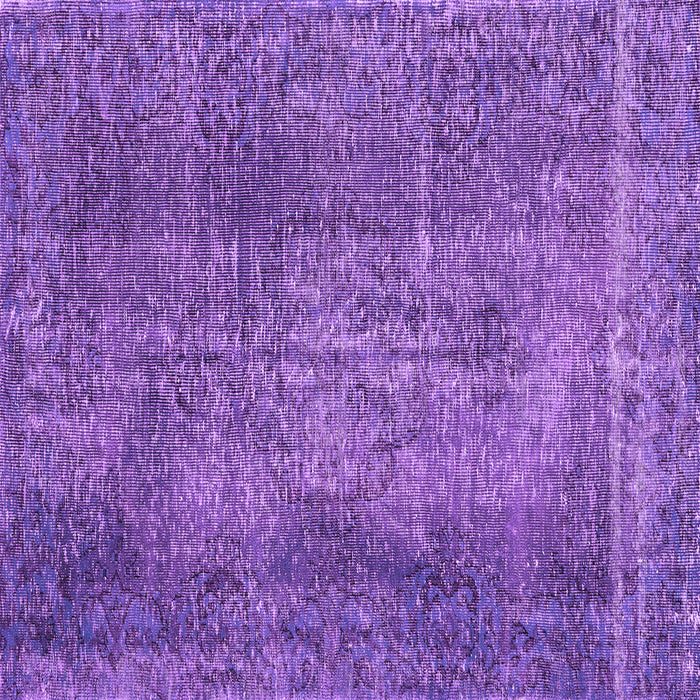 Square Persian Purple Traditional Rug, tr2469pur