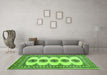 Machine Washable Persian Green Traditional Area Rugs in a Living Room,, wshtr246grn