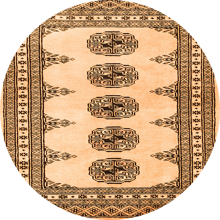 Square Persian Orange Traditional Rug, tr246org