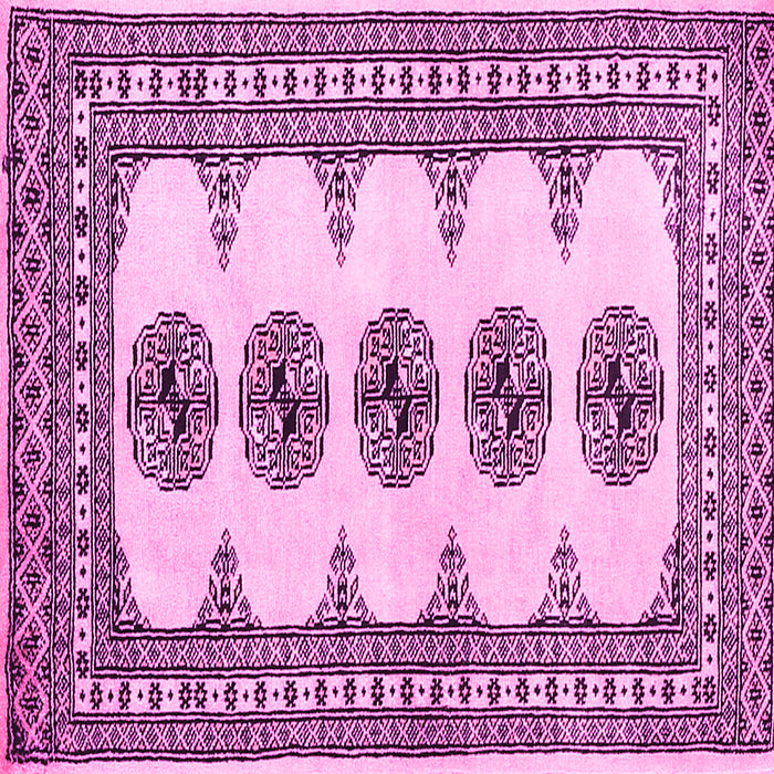 Square Persian Pink Traditional Rug, tr246pnk