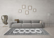 Machine Washable Persian Gray Traditional Rug in a Living Room,, wshtr246gry