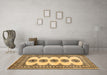 Machine Washable Persian Brown Traditional Rug in a Living Room,, wshtr246brn