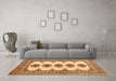 Machine Washable Persian Orange Traditional Area Rugs in a Living Room, wshtr246org