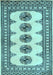 Machine Washable Persian Light Blue Traditional Rug, wshtr246lblu