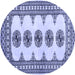 Round Persian Blue Traditional Rug, tr246blu