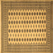 Square Persian Brown Traditional Rug, tr2470brn