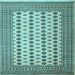 Square Persian Light Blue Traditional Rug, tr2470lblu