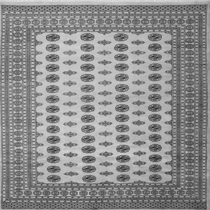 Round Machine Washable Persian Gray Traditional Rug, wshtr2470gry