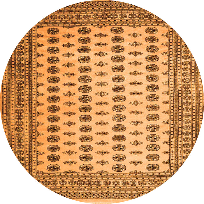 Square Persian Orange Traditional Rug, tr2470org