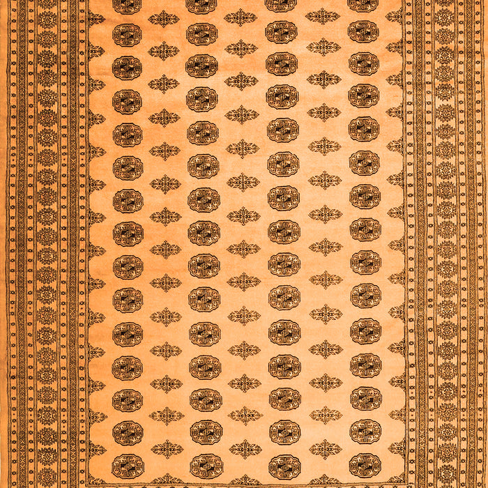 Serging Thickness of Machine Washable Persian Orange Traditional Area Rugs, wshtr2470org
