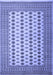 Machine Washable Persian Blue Traditional Rug, wshtr2470blu