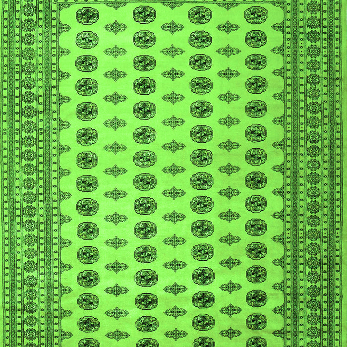 Serging Thickness of Machine Washable Persian Green Traditional Area Rugs, wshtr2470grn