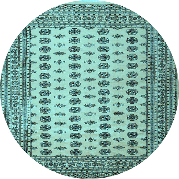 Round Persian Light Blue Traditional Rug, tr2470lblu