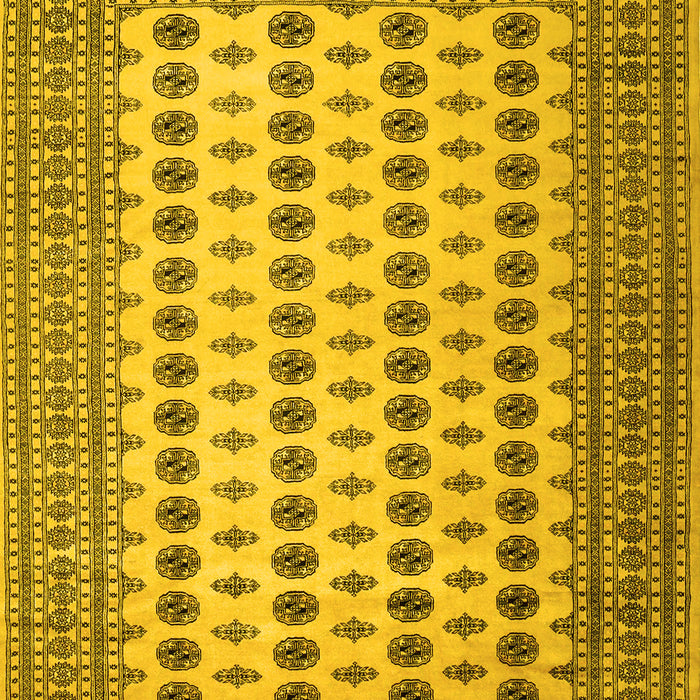 Machine Washable Persian Yellow Traditional Rug, wshtr2470yw