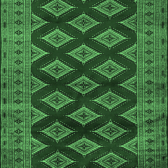 Machine Washable Persian Emerald Green Traditional Area Rugs, wshtr2471emgrn