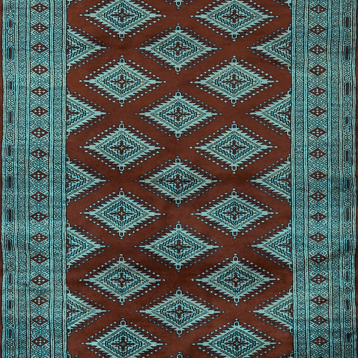 Machine Washable Persian Light Blue Traditional Rug, wshtr2471lblu