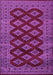 Machine Washable Persian Purple Traditional Area Rugs, wshtr2471pur