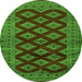 Machine Washable Persian Green Traditional Area Rugs, wshtr2471grn