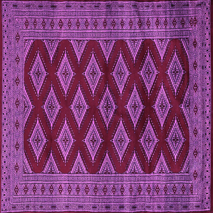 Square Machine Washable Persian Purple Traditional Area Rugs, wshtr2471pur
