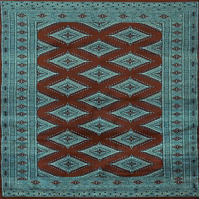 Square Persian Light Blue Traditional Rug, tr2471lblu