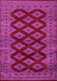 Machine Washable Persian Pink Traditional Rug, wshtr2471pnk