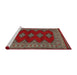 Sideview of Machine Washable Traditional Dark Almond Brown Rug, wshtr2472