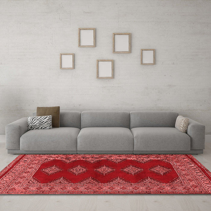 Traditional Red Washable Rugs