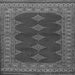 Round Machine Washable Persian Gray Traditional Rug, wshtr2472gry