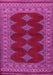 Machine Washable Persian Pink Traditional Rug, wshtr2472pnk