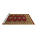 Sideview of Machine Washable Persian Brown Traditional Rug, wshtr2472brn