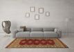 Machine Washable Persian Brown Traditional Rug in a Living Room,, wshtr2472brn